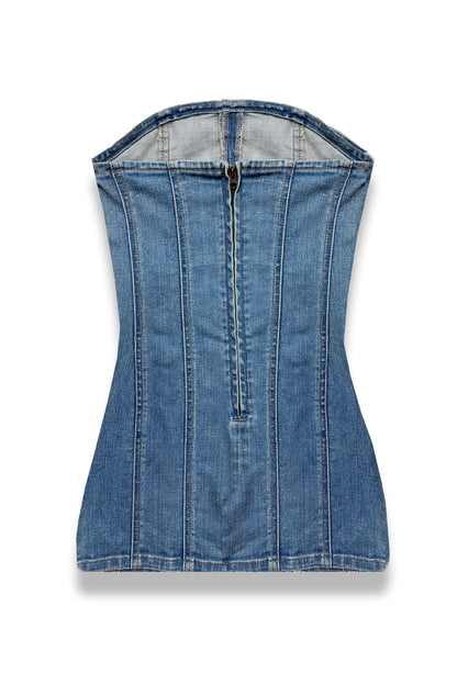 TWEEN ROME STRAPLESS DENIM DRESS