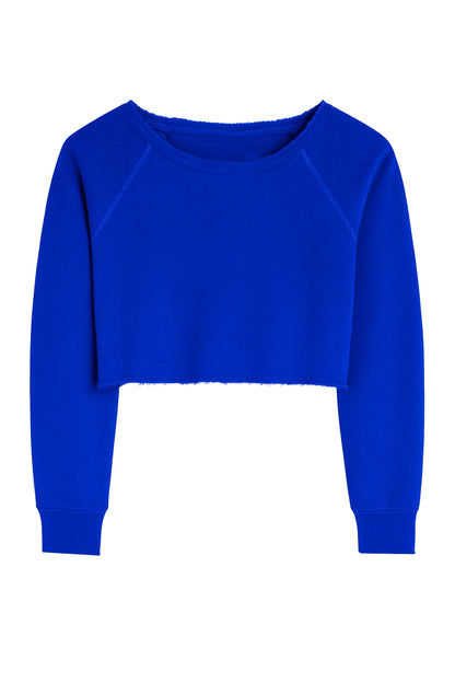 TWEEN SHANE OFF SHOULDER CROP SWEATSHIRT - FINAL SALE