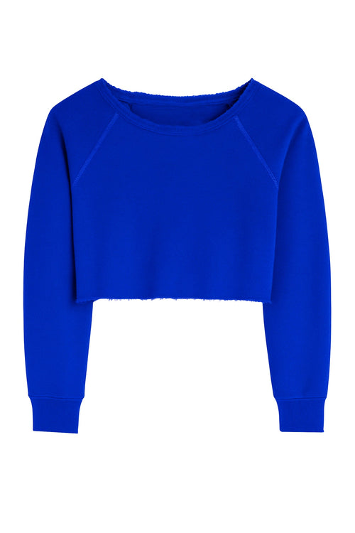 TWEEN SHANE OFF SHOULDER CROP SWEATSHIRT - FINAL SALE