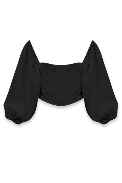 TWEEN SOPHIA CORSET OFF SHOULDER TOP