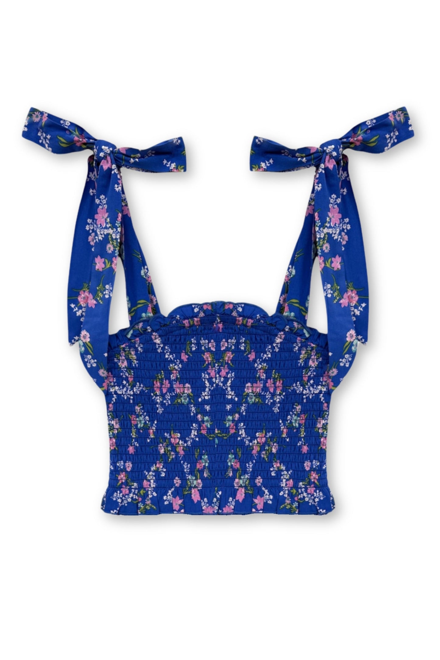 TWEEN SUNNY PRINTED TIE TOP - FINAL SALE