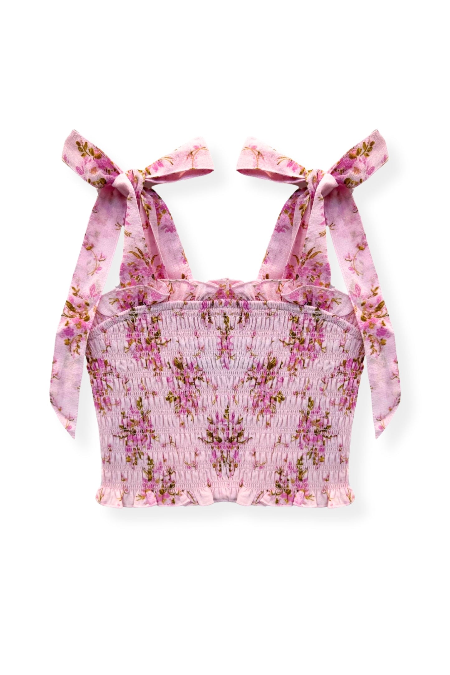 TWEEN SUNNY PRINTED TIE TOP - FINAL SALE