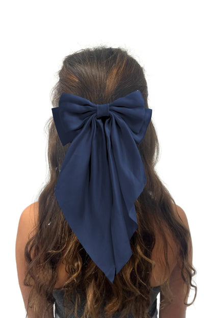 SATIN BOW CLIP