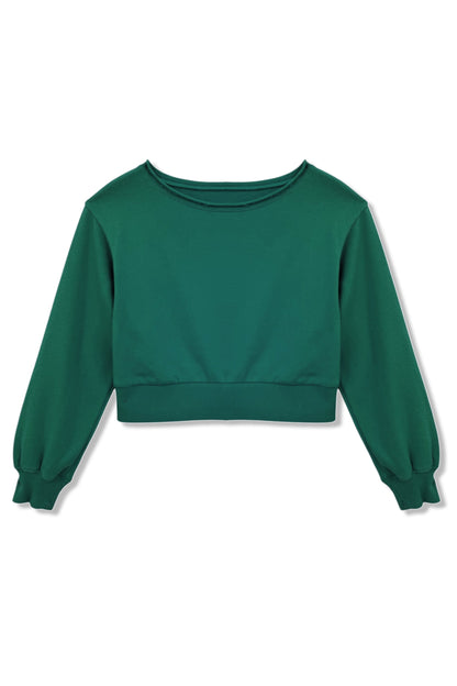 JUNIOR TRISTAN VINTAGE STYLE OFF SHOULDER CROP TOP