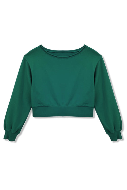 JUNIOR TRISTAN VINTAGE STYLE OFF SHOULDER CROP TOP