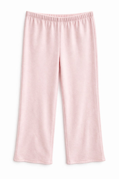JUNIOR TUCKER SOLID TERRY WIDELEG PANT
