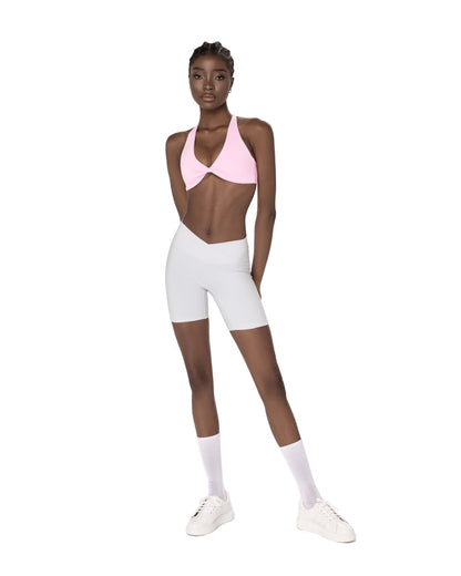 Zoe Scrunch Shorts - White