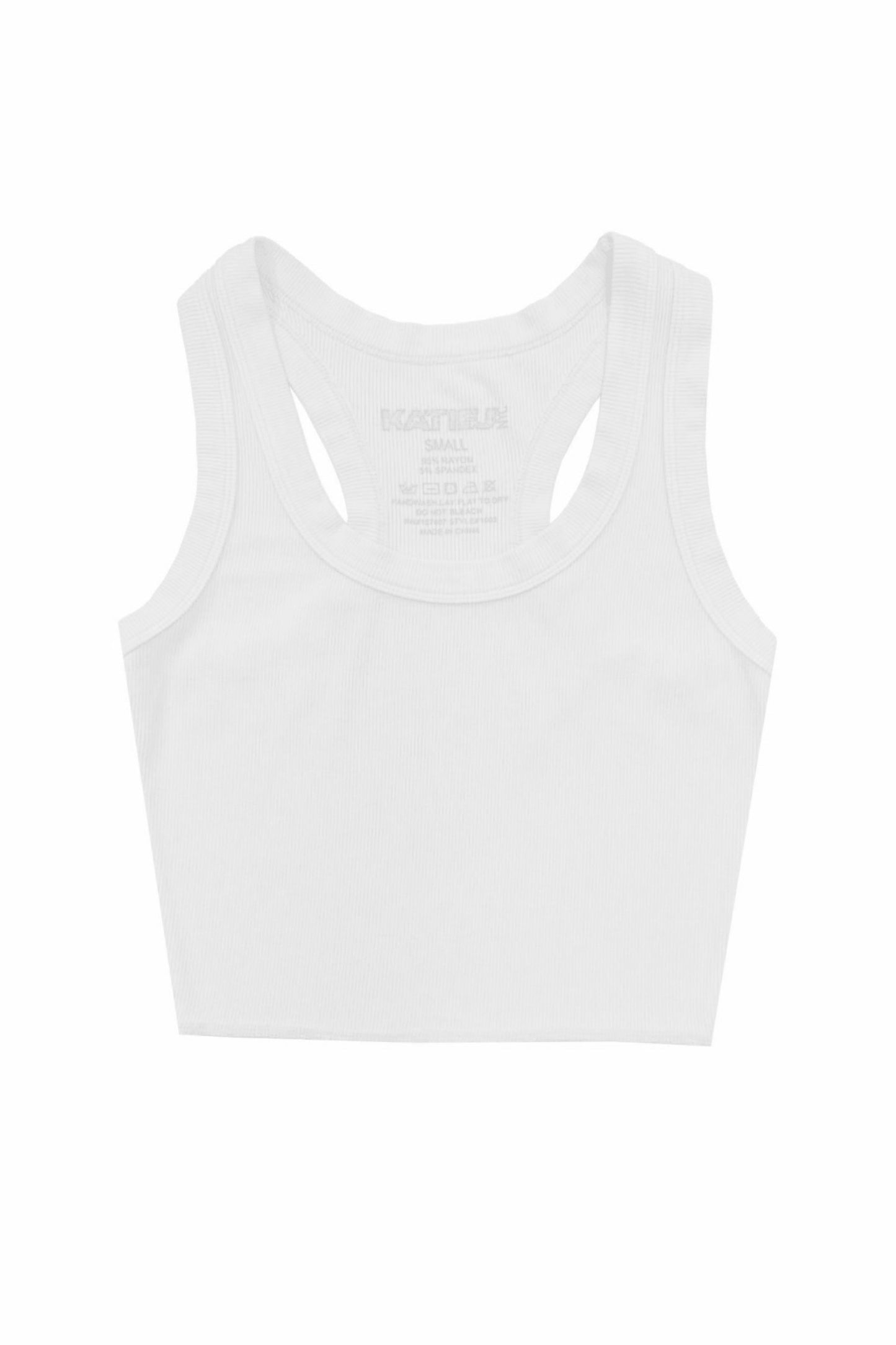 TWEEN LIVI RIBBED TANK SOLIDS