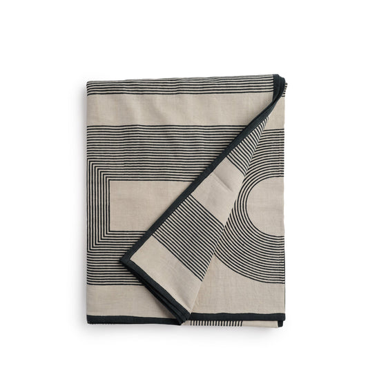 Crane Tablecloth in Flax