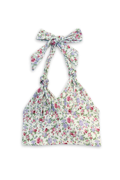TWEEN YVONNE PRINTED HALTER TOP - FINAL SALE