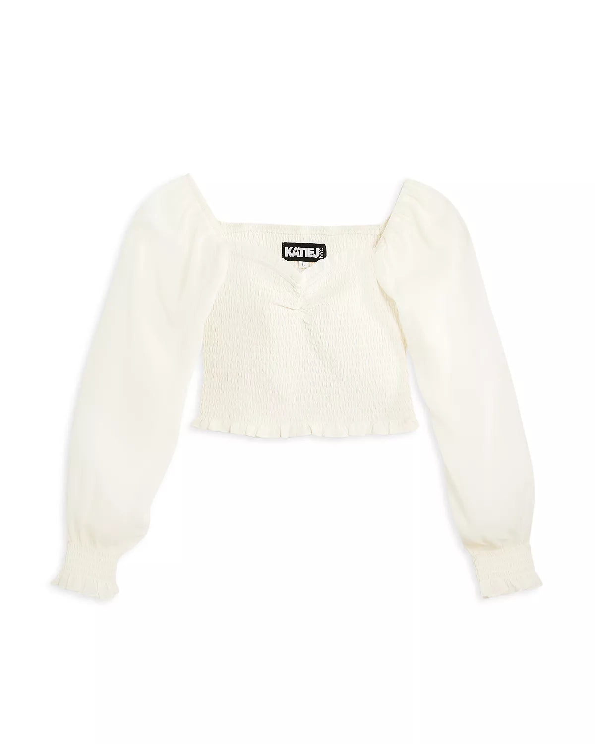 JUNIOR CHLOE SOLID SHEER TOP - FINAL SALE