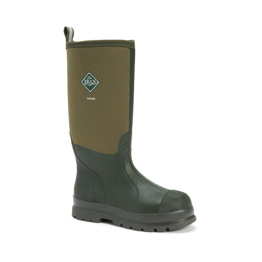 Muck Boots Chore Classic Hi Patterned Unisex Wellington - Moss