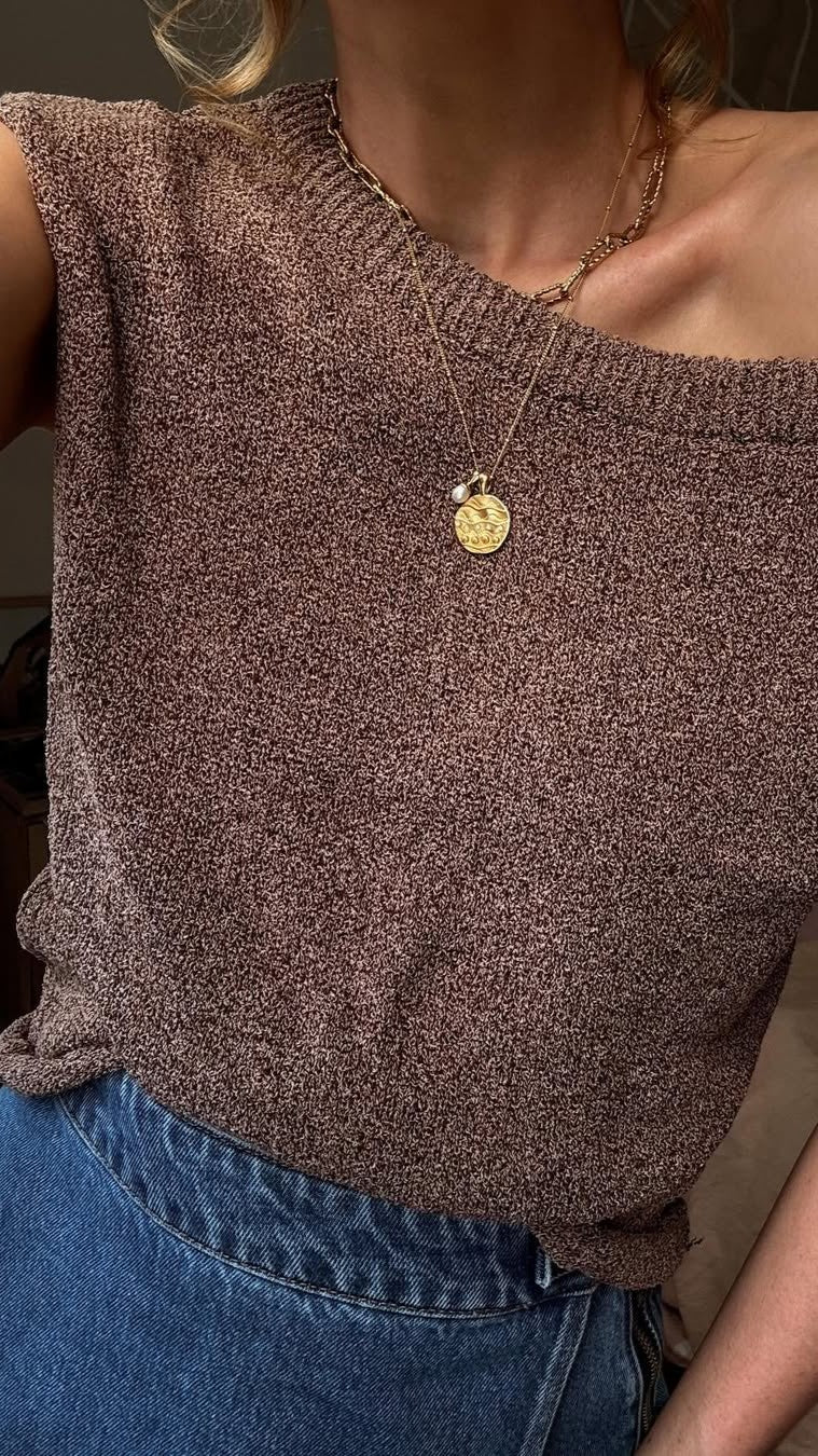 Robin Off Shoulder Top - Chocolate