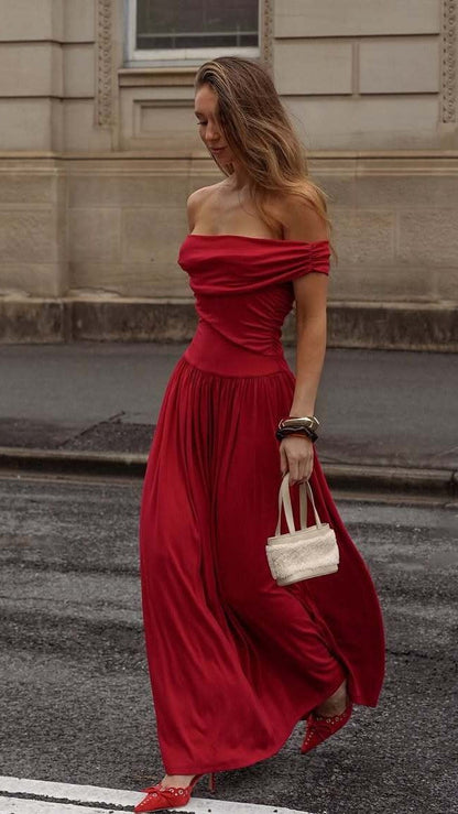Manalla Maxi Dress - Cherry